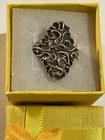 Vintage Beautiful Sterling Silver 925 Brutalist Ring Scrolling Design Size 6