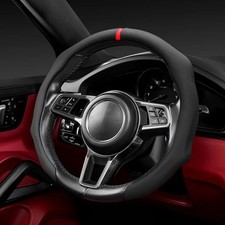 For Ford Car Steering Wheel Cover Carbon Fiber Leather Anti-slip Accessories For Ford Car Steering Wheel Cover Carbon Fiber Leather Anti-slip Accessories