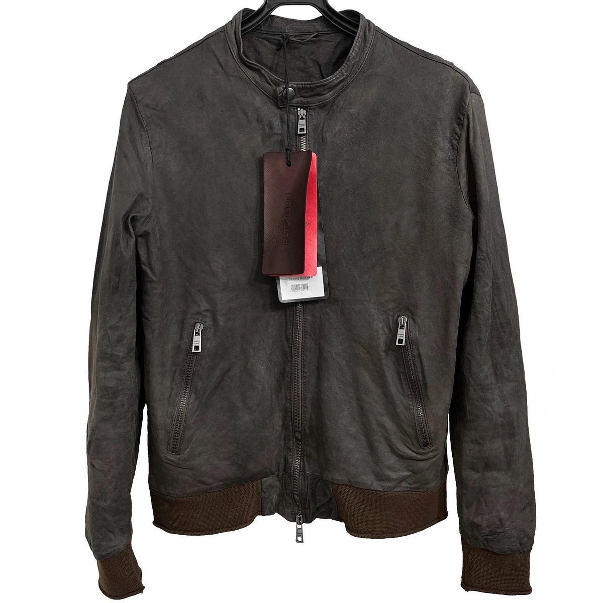 Giorgio Brato Coats, Jackets & Vests Leather Outer Shell for Men