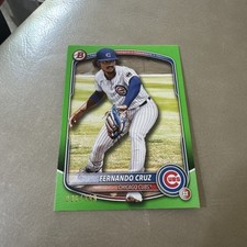 2025 Bowman FERNANDO CRUZ #BP-110 Neon Green SP /399 Cubs