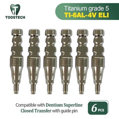 6pcs Impression Transfer close tray 4.5/5.5 Long short Fits Den-tium superline