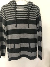 Sonoma Women's Striped Hooded Sweatshirt Pullover Size medium