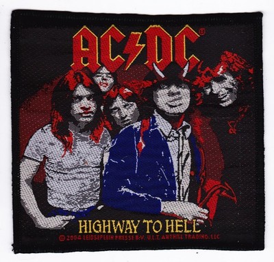 AC/DC Highway To Hell Sew On Patch New Vintage Official Merch