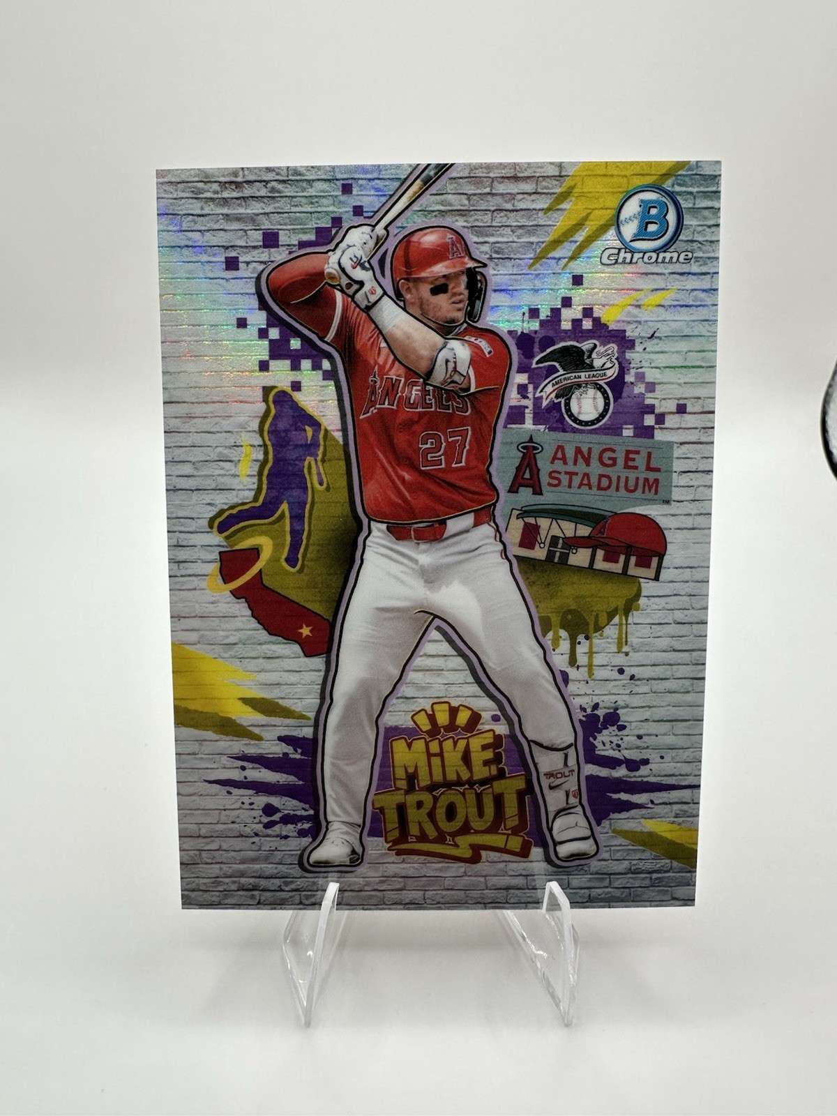 Red Insett 2026 Topps Bowman Chrome Final Draft Insert FD-1 Mike Trout - Angels | eBay