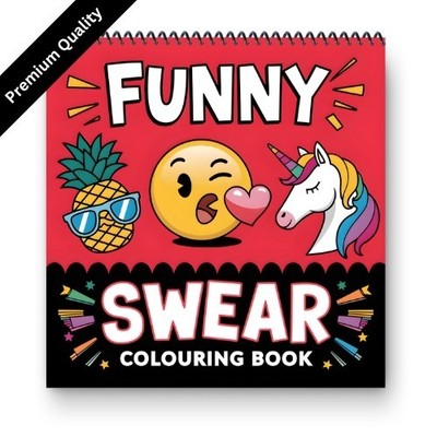 Bold and Easy Swear Word Colouring Book Adults Hilarious Funny Gift Stress Free