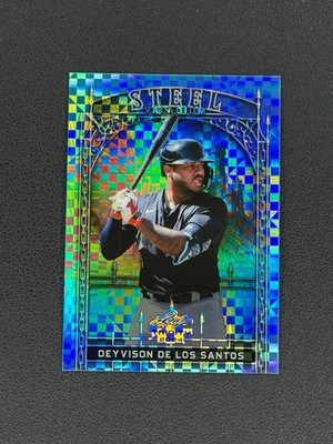 2024 Leaf Trinity - DEYVISON DE LOS SANTOS #S-31 - Blue /4 Checkerboard Marlins