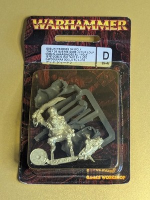 Warhammer Fantasy Goblin Warboss On Wolf, Blister NOS (MS2)