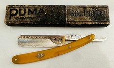 Rasoio dritto PUMA Gold n.78 Solingen vintage in scatola ottimo RARO