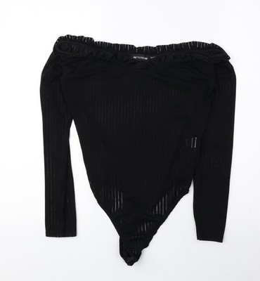 Schwarzer Damenbody Größe 12 von PRETTYLITTLETHING