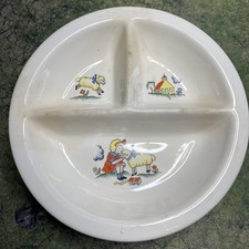 Vintage EXCELLO Baby Feeding Warmer Dish Bo Peep Safe Touch W/O Box