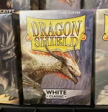 Matte White 100 ct Dragon Shield Sleeves Standard Size ATM 10005 Classic