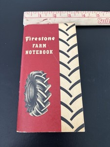Vintage 1958 UNUSED Firestone Tires Farm Advertisement Notebook Clarion Iowa