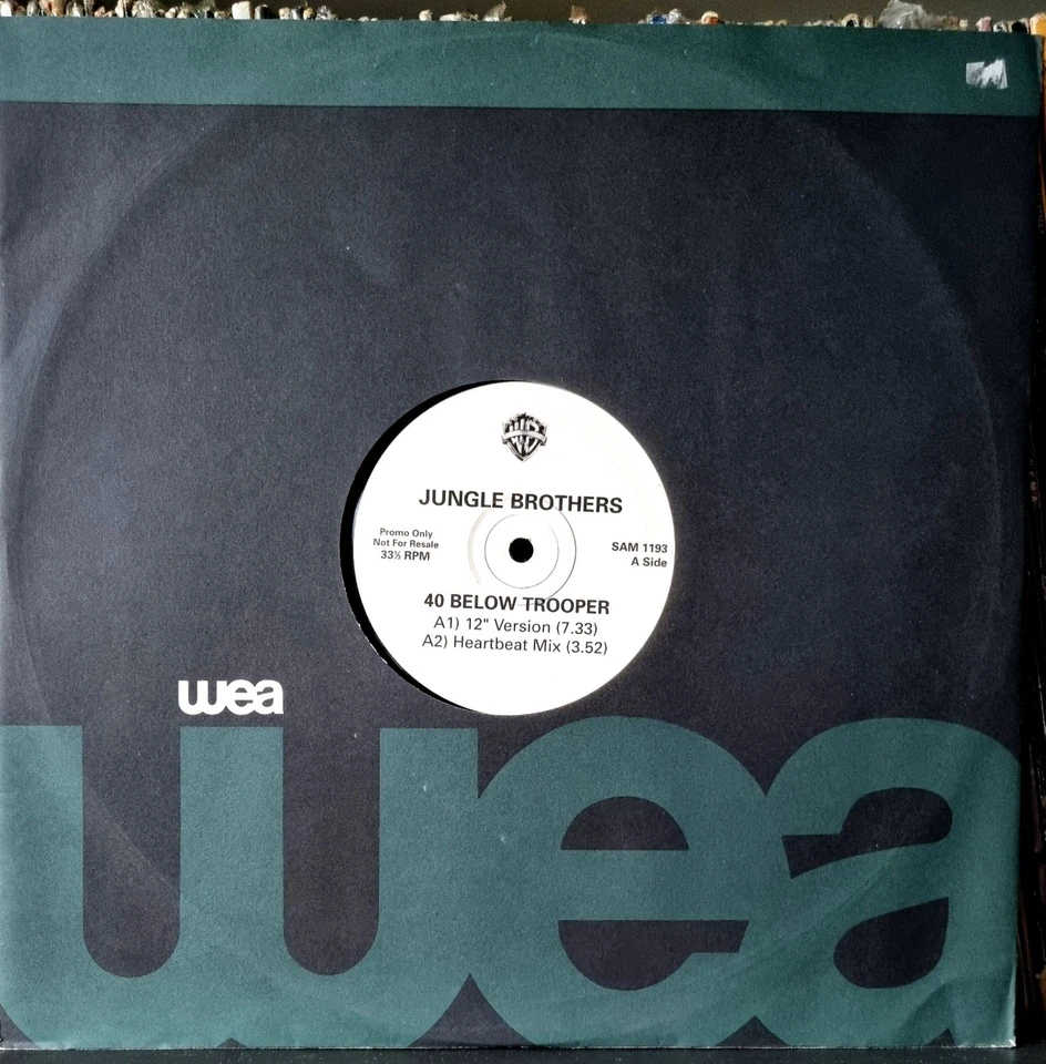 Jungle Brothers – 40 Below Trooper (Warner Bros.) 1993 UK Promo RARE 12" - Image 2 of 4