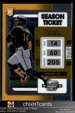 Rodolfo Castro 2022 Panini Chronicles Contenders Optic #21 Pittsburgh Pirates