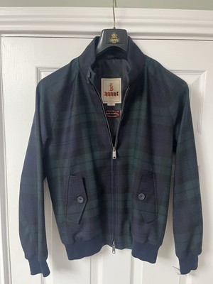 Baracuta Mens G9 Classic Blackwatch Tartan Harrington Jacket 36