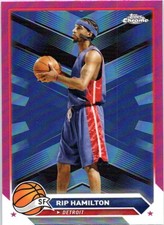 2023-24 Topps Chrome #109 Rip Hamilton Pink Refractors Pistons