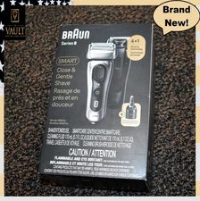 Braun  8567cc Series 8 Electric Razor for Men Galvano Silver. Brand New, Sealed!
