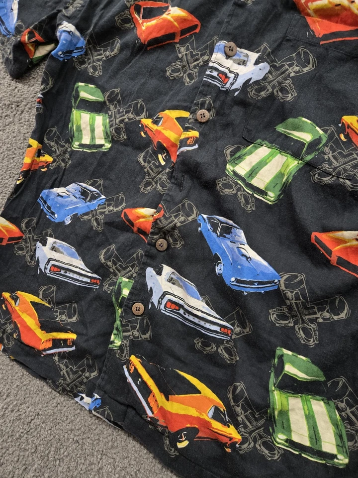 Camisa Hawaiana Vintage David Carey Para Hombre Grande Clásica Muscle Car Años 90 Foto 2 de 4