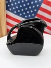 Fiesta Large Disc Pitcher Black (Retired Color) - Homer Laughlin Made In USA