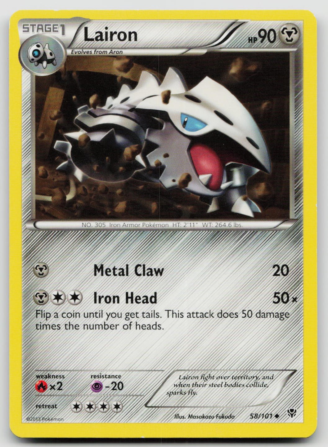 LP Lairon 58/101 Uncommon Plasma Blast Pokemon