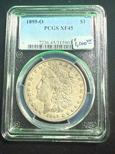 1895 O MORGAN SILVER DOLLAR PCGS  XF45