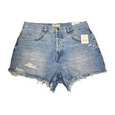 We The Free NWT By Free People Now or Never Button Fly Jean Shorts Womens Sz 29