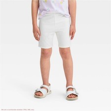 Toddler Girls' Bike Shorts - Cat  Jack Chalk White 4T SEE DEAL  