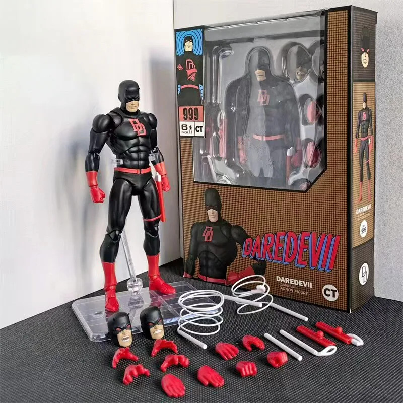 CT Toys Daredevil Mafex 223 Black & Red Comic Action Figure Model