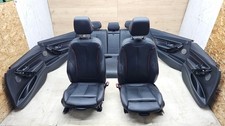 12-18 Bmw F30 3-series Front Rear Seats And Door Panels Set Leather Black Oem 12-18 Bmw F30 3-series Front Rear Seats And Door Panels Set Leather Black Oem