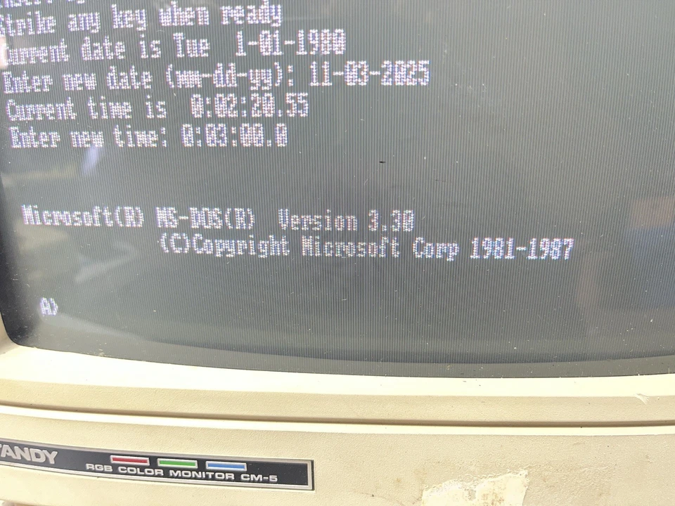 Monitor Tandy 25-1043a para piezas de computación retro Foto 2 de 4