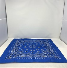 Rothco Trainmen Paisley Bandana - Standard - 22" X 22" Royal Blue