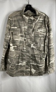 Style & Co Women's Camo Neutrals Cotton Utility Jacket Sz L NWT