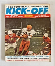 Vintage 1961 Kick-Off Football Magazine Yearbook / Ernie Davis