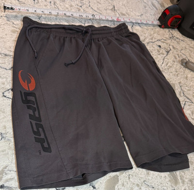 GASP US Mesh Training Shorts Gray - Large - Pre-owned