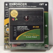 NEW Dare Enforcer 110V DE 2400 Electric Fence Energizer 6 Joule Up To 600 Acres