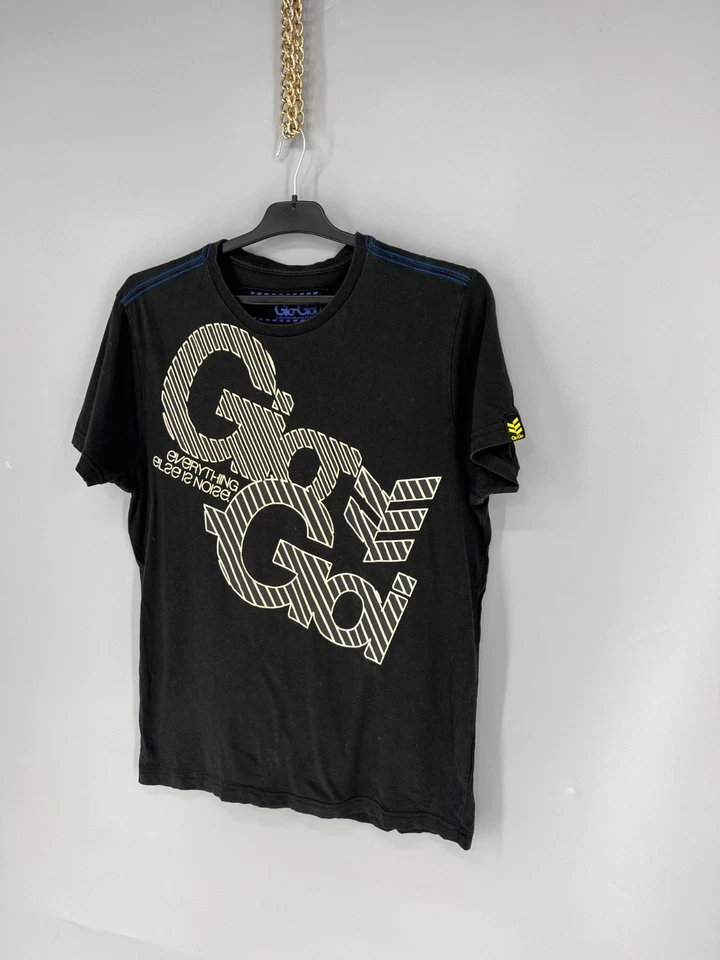 Gio Goi винтажная футболка редкая черный графический футболка мужской размер M Streetwear Y2K - Изображение 3 из 4