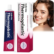 Thermoplastic Denture Adhesive Cream,Convenient Dental Glue for Teeth,Denture g