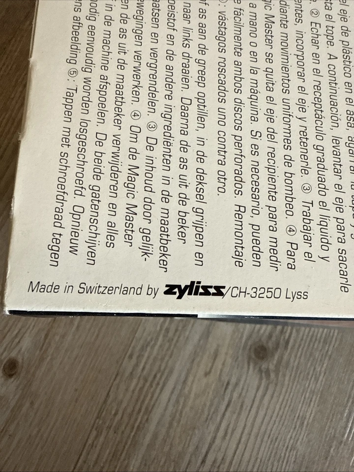 Zyliss Switzerland Magic Master Creamer Whipper New In Box Manual Pump Style - Image 4 of 4