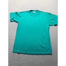 Vintage Sunbelt Fifty-Fifty Teal Green Single Stitch T-Shirt XL Made in USA