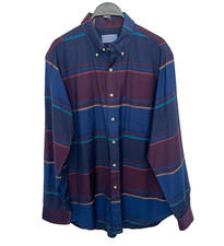 Vintage 70s PENDLETON Mens Large 100 Wool Shirt Flannel Southwestern Western