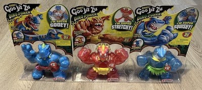 Heroes of Goo Jit Zu Dino Power Blazagon, Thrash, And Tyro Lot Chomp Attack! NEW