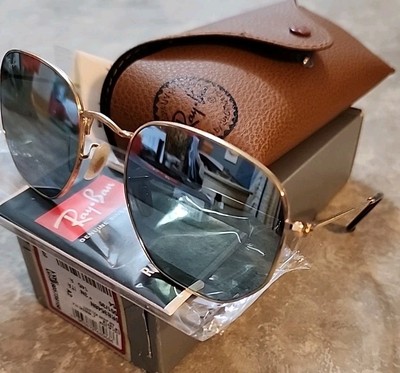   Ray-Ban RB3548N 54-21 Hexagonal Sunglasses - Gold/Silver Flash 001/30 145 3N