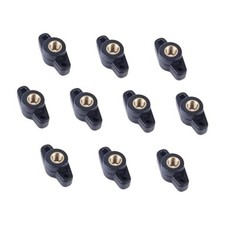 10PCS Wing Knobs Through Hole T Knobs Hand Screw Nut T-Plastic Handle 1/4"