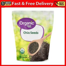 Great Value Organic Chia Seeds 32 oz 907 g USDA Organic, Gluten-Free
