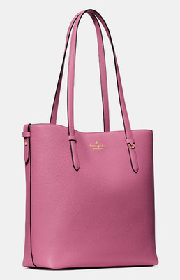 Kate Spade Juliette Pink Pebbled Leather Medium Tote Bag KN188 Purse NWT $399
