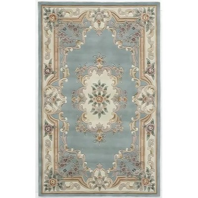 Handmade Traditional Wool Rug   Elegant Floral Hand-Tufted Area Carpet