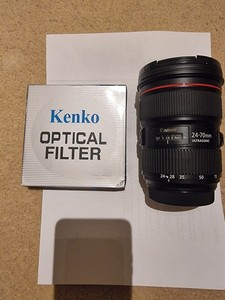 Canon EF 24-70mm f/2.8L II USM Lens + UV filter - excellent