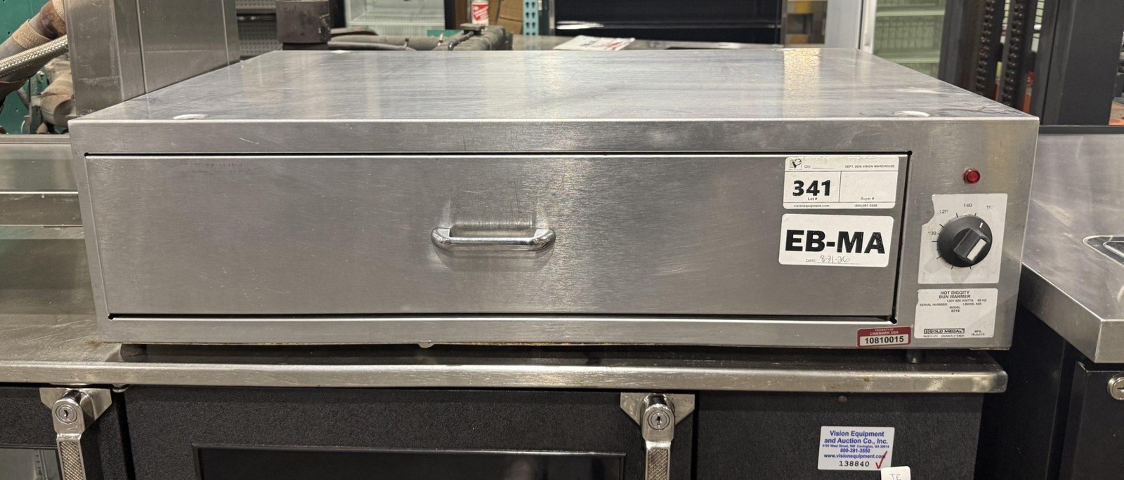 GOLD MEDAL 8219 HOT DOG BUN DRAWER WARMER