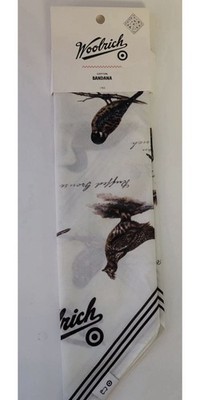 Woolrich X Target 22'' Bandana Scarf Cotton Birds Motif Hankerchief Sold Out HTF