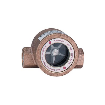 DWYER SFI-100-1/2 Single Sight Flow Indicator,Bronze,1/2In 21XL61